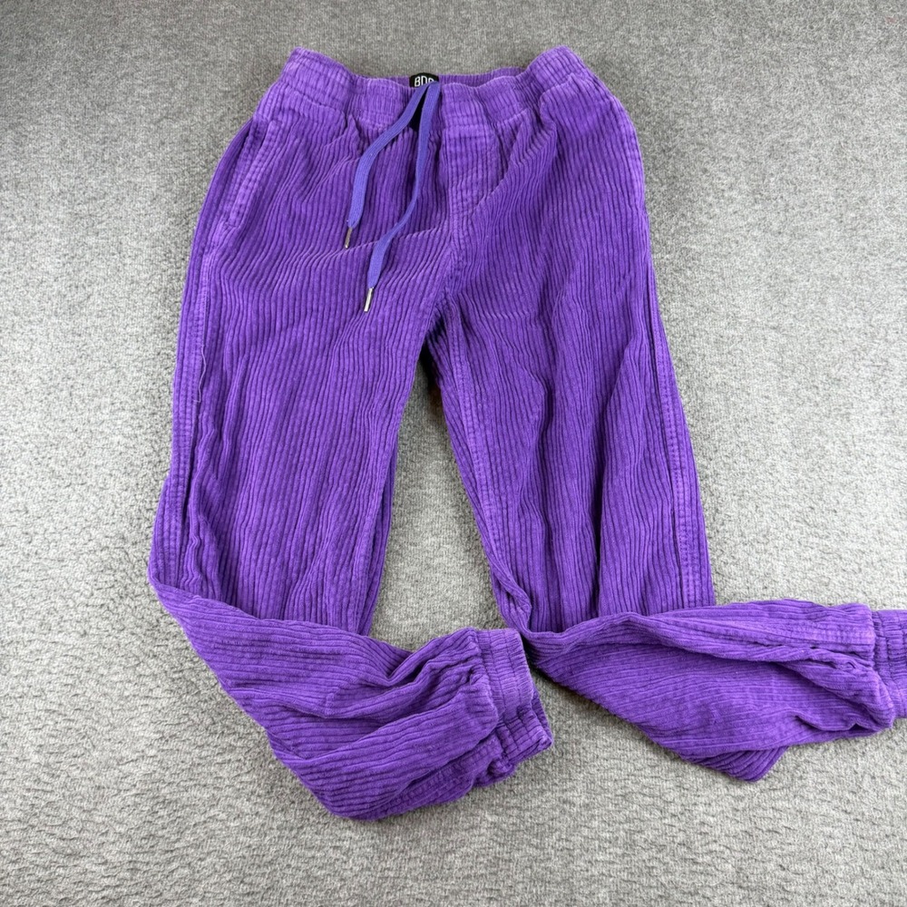 BDG Corduroy Joggers Women's XS Purple Elastic Waist Drawstring Pants
